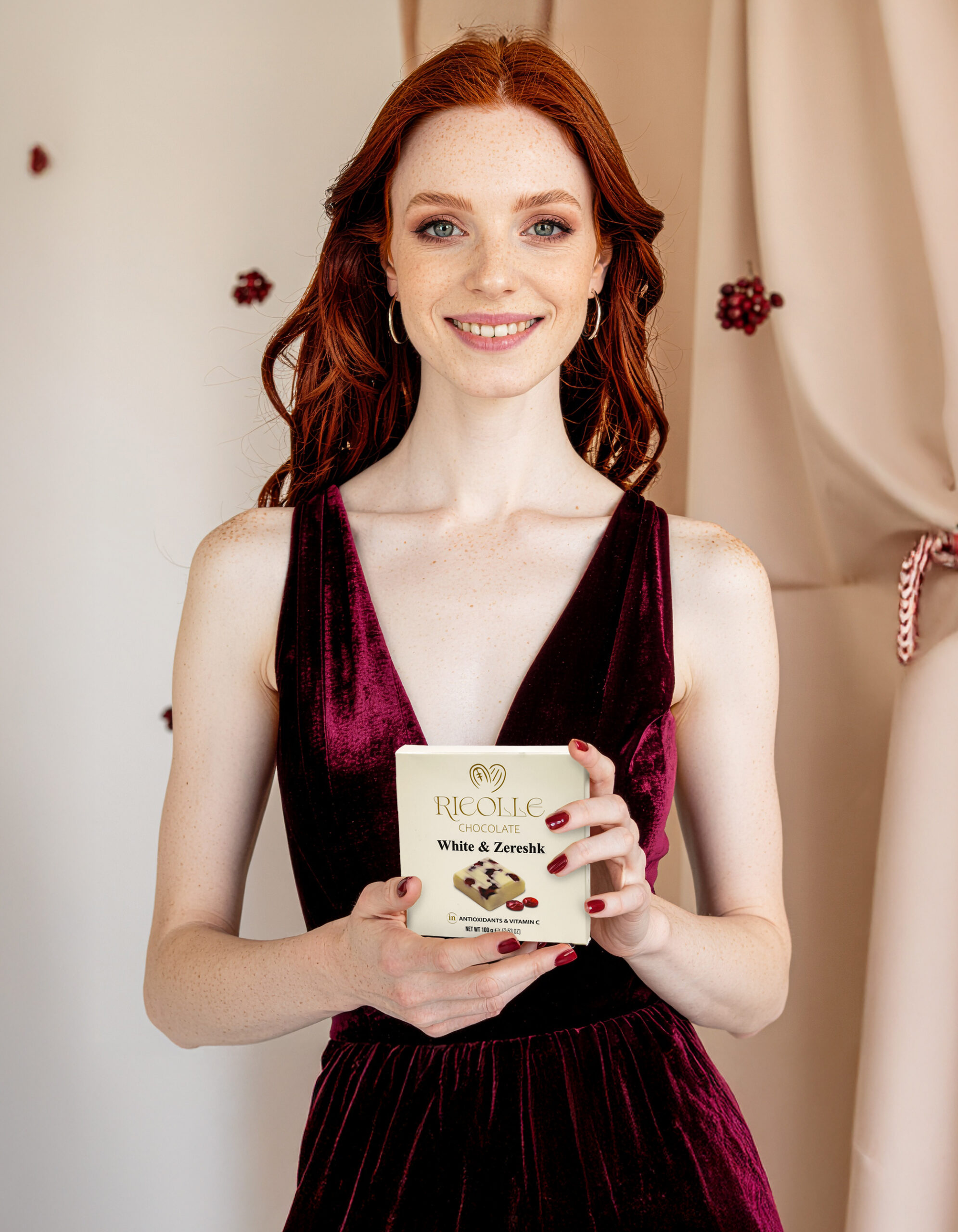 Ricolle Chocolate White and Zereshk 100 Gr - الصورة 2