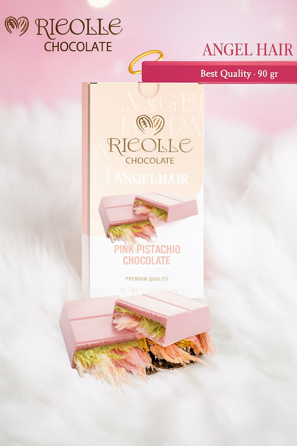 Ricolle Chocolate Angel Hair Series 90 Gr - الصورة 3